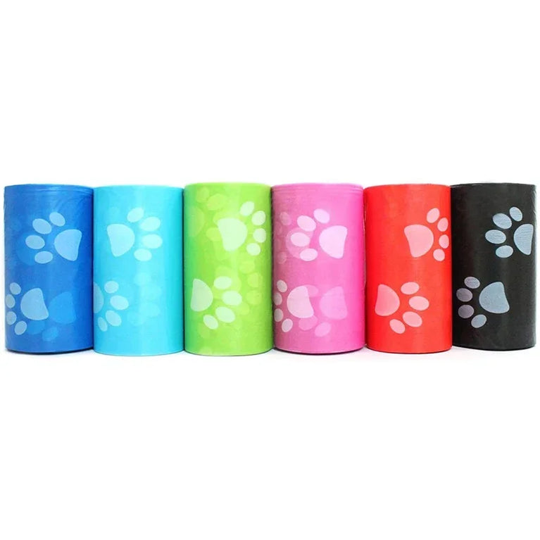 120 Rolls Dog Poop Bag Outdoor Cleaning Pet Supplies 15 Bags Roll