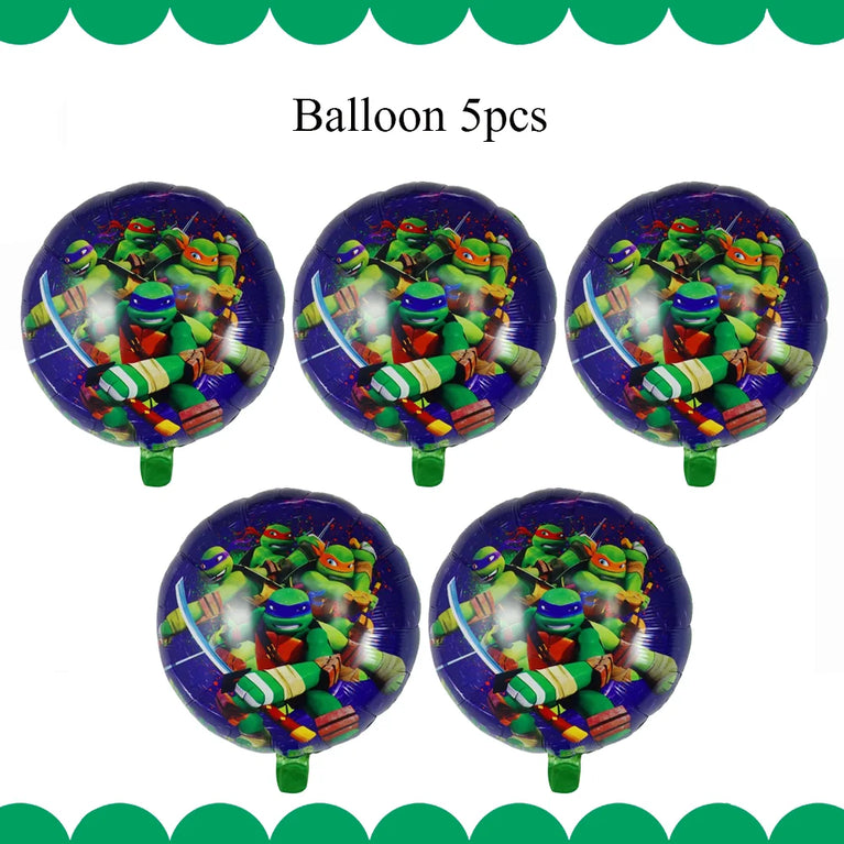 Decoration Birthday Turtlei Disposable Tableware Set Party