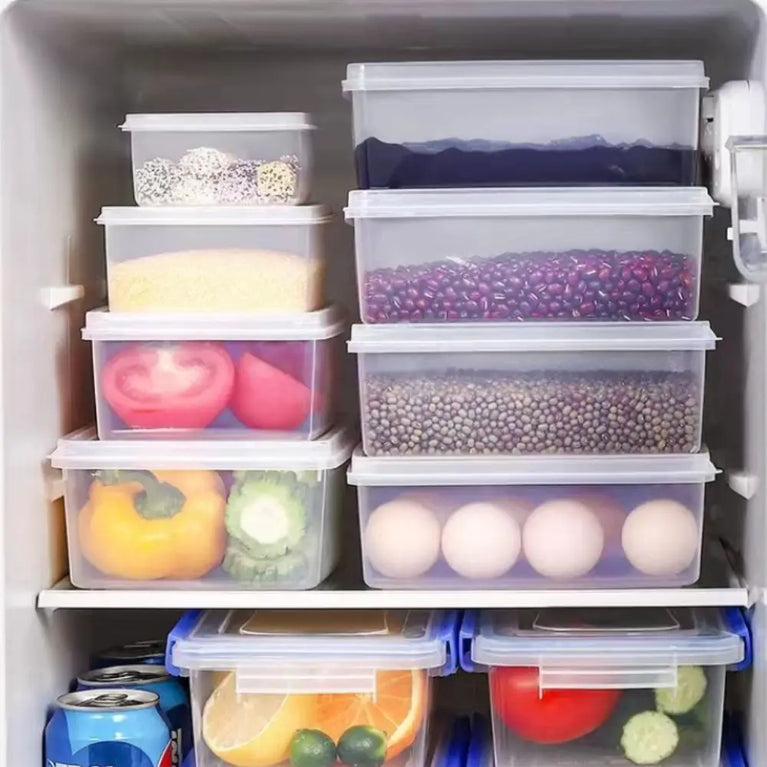 Durable Transparent Storage Box Reusable Food Grade Kitchen Storage Box