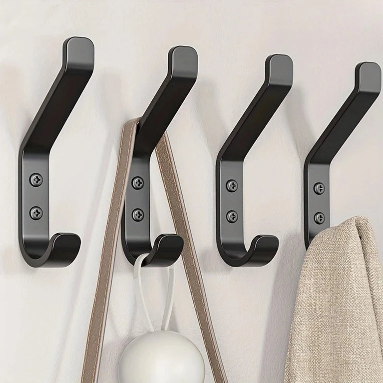 Wall Mounted Hooks for Hanging Coats Hats Backpacks Keys, Utility Hooks for Home Kitchen Bathroom Hanging
