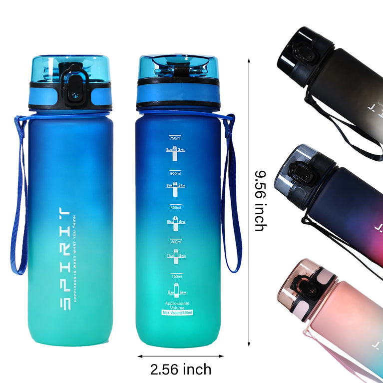 800ML Anime Frosted Sports Waterbottle Gym Outdoor Fitness Drinking Cup