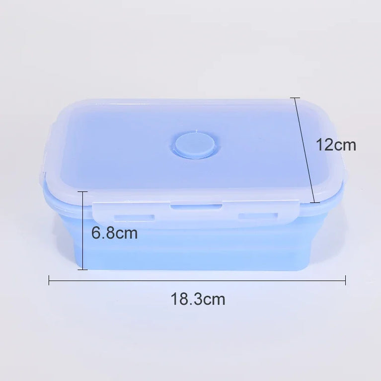 Collapsible Silicone Food Storage Containers with Lids Leakproof