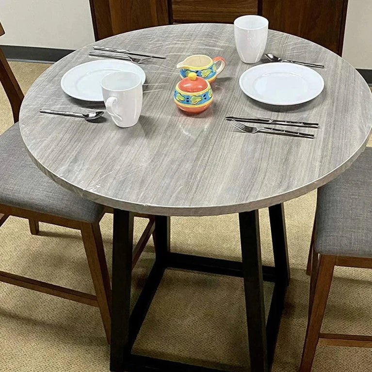 Disposable Fitted Round Tablecloths | Transparent Waterproof Protection