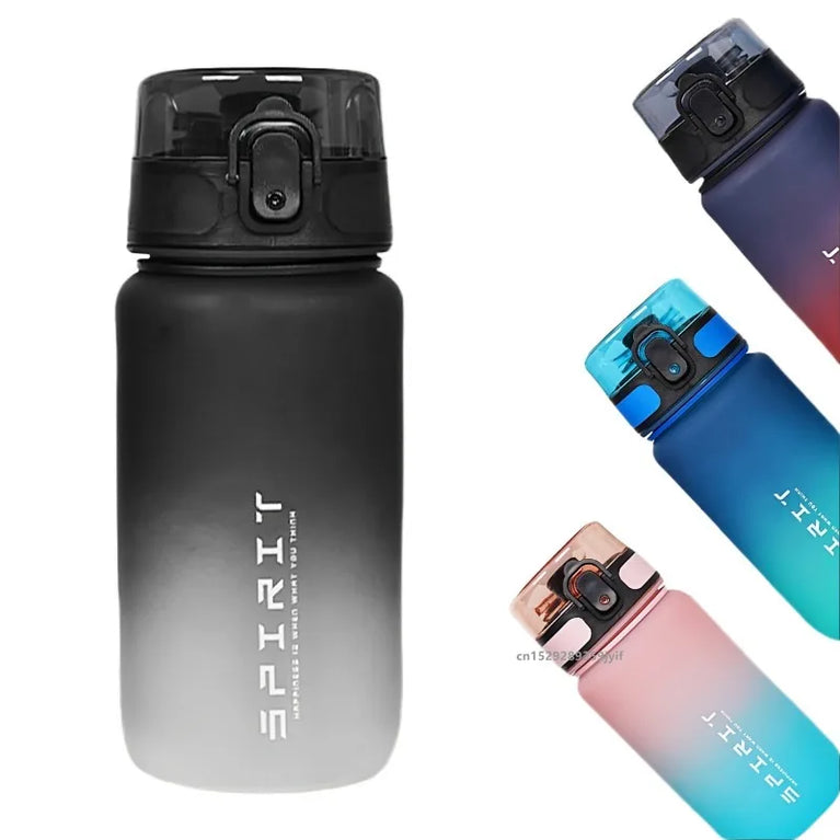 500ML Gradient Fitness Water Bottle with Time Marker Leakproof Durable for Cycling Running Outdoor Sports Bottle
