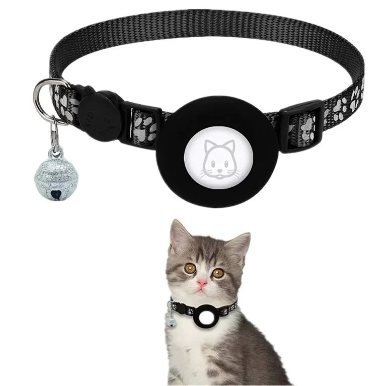 Airtag Cat Collar Breakaway Reflective Adjustable 7-12In GPS Collar