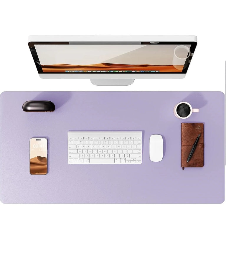 Professional Leather Desk Pad | Large Non-Slip Mouse Pad & Desk Protector
