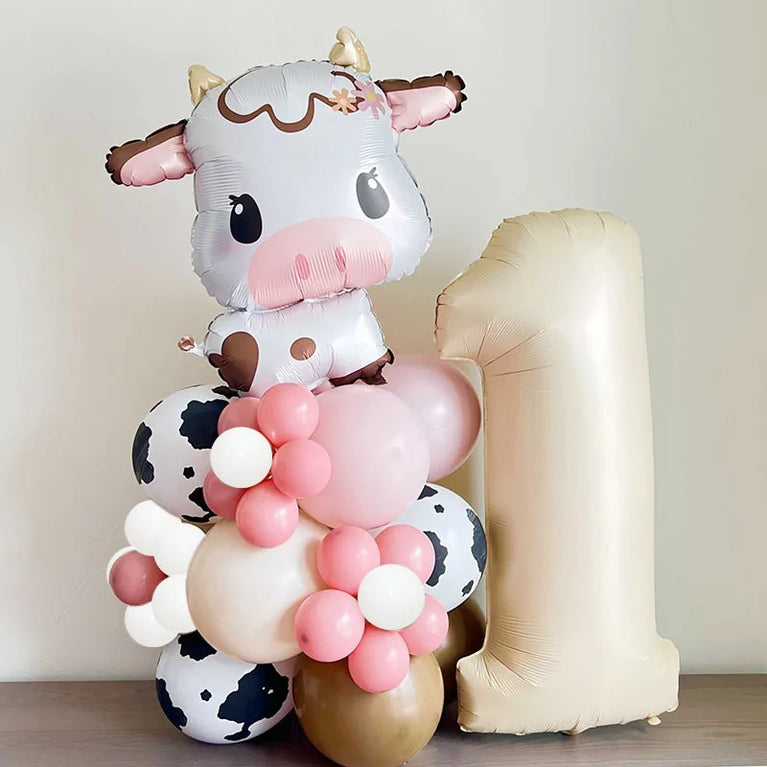 Pink Farm Animals Birthday Disposable Tableware Set-Baby Shower Decor