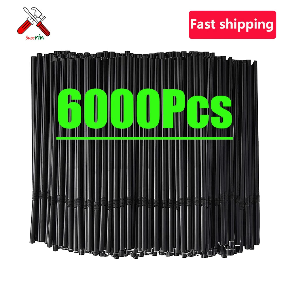 50-6000Pc Colorful Drinking Straws for Party Cocktail Use