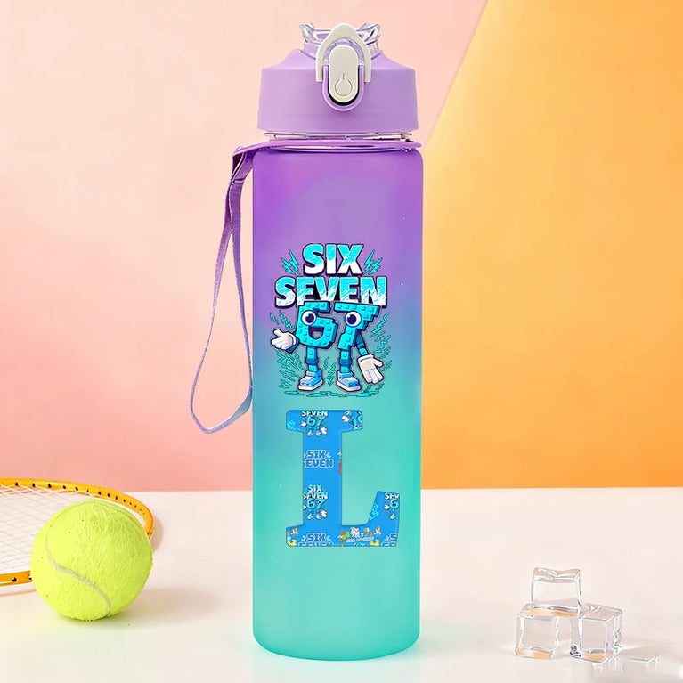 750ML Frosted Sports Waterbottle Anime Gaming Outdoor Gym Bottle