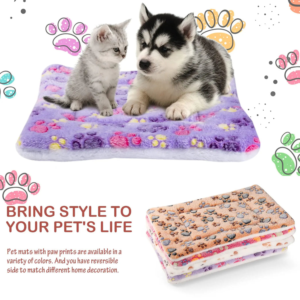 Flannel Pet Mat Dog Bed Dog Fluffy Bed Warm Sleeping Blanket
