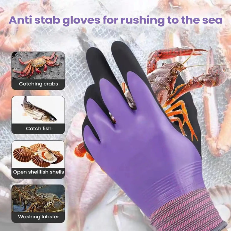 Waterproof Gardening Gloves Non Slip Elastic Protective Work Mitts