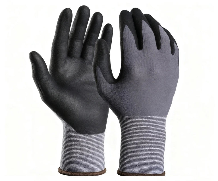 Microfoam Nitrile Gardening Gloves Touchscreen Grip Heavy Duty