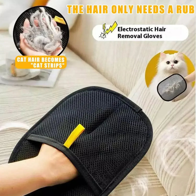 Pet Hair Remover Brush Kitten Hair Remover Gloves Deshedding Grooming Kit