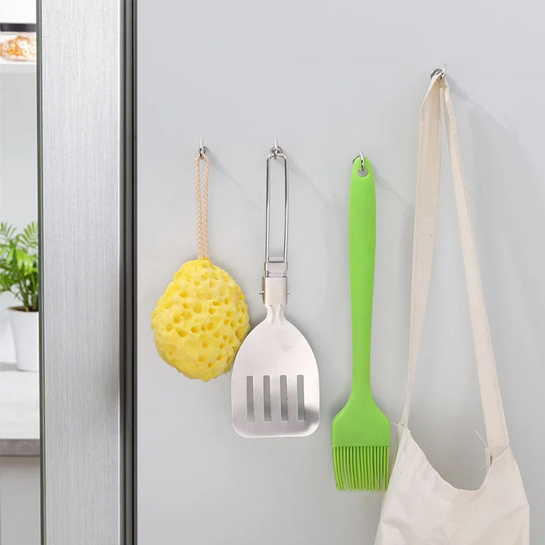 20/1PCS Metal Strong Magnetic Hook Wall-mounted Heavy-duty Magnetic Hook Key Hanger Home Kitchen Bathroom Accessories Magnet