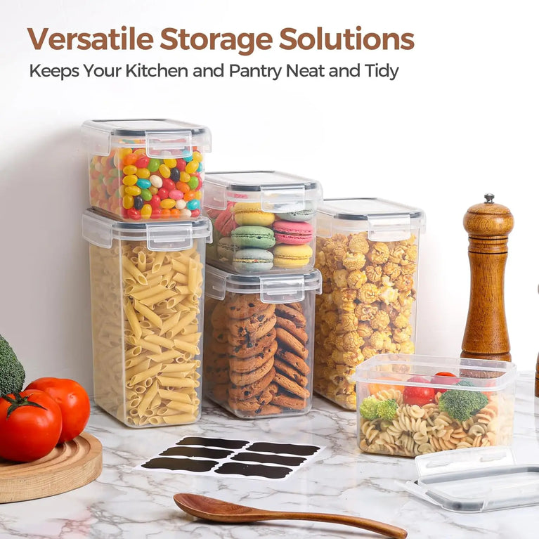 3 Sets Airtight Food Storage Containers with Lids BPA Free Meal Prep Kitchen Set