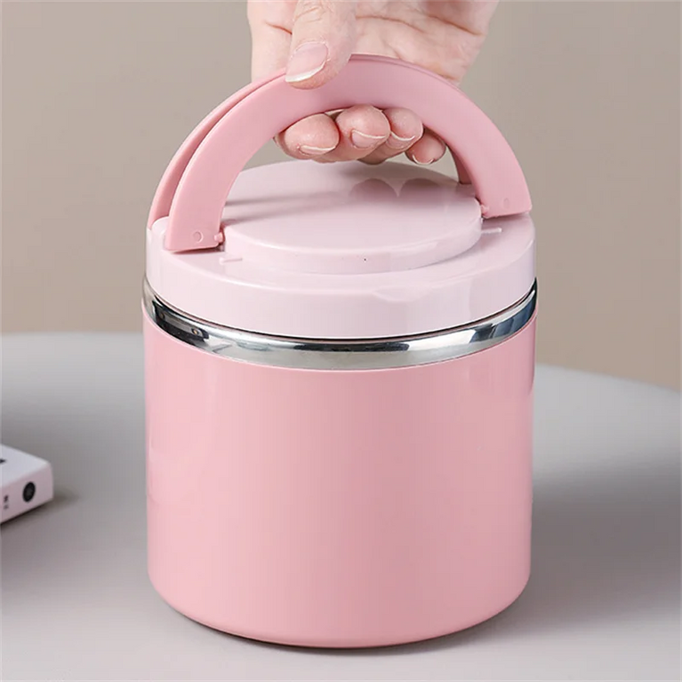 Soup Thermos Bento Container Stainless Steel Insulated Lunch Box with Handle