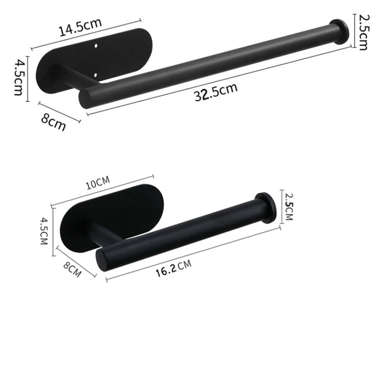 Stainless Steel Paper Towel Holder | Multi-Function Wall Mount & Under Cabinet Rack