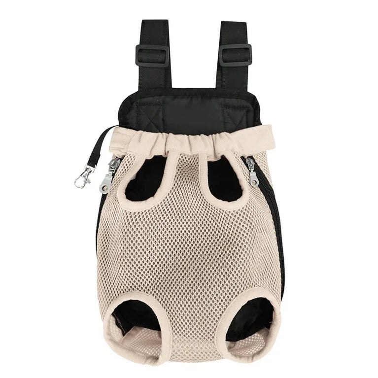 Portable Pet Mesh Backpack | Dual-Shoulder Outdoor Travel Carrier