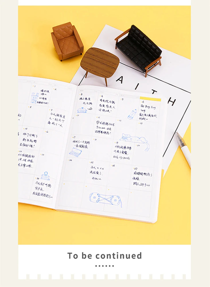 Undated Weekly Planner | 16K Portable Agenda & Time-Management Notebook
