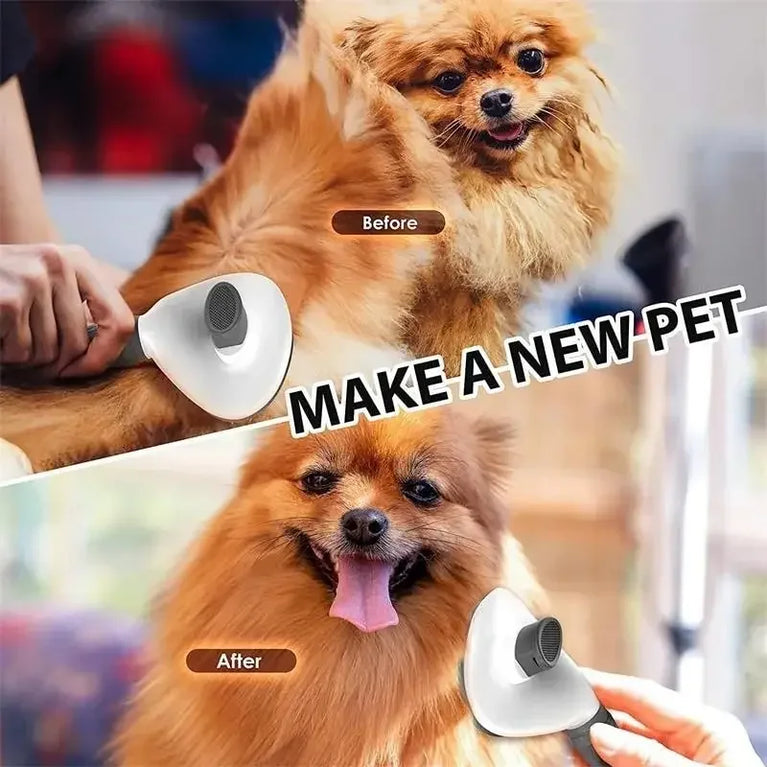 Pet Dog Brush Cat Comb Self Cleaning Pet Hair Remover Grooming Tool