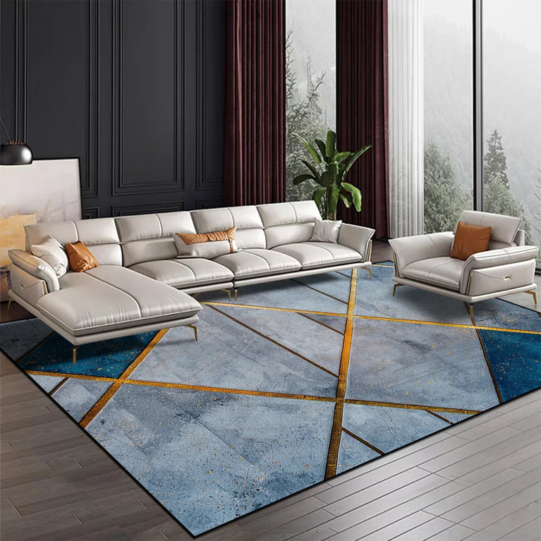 Modern Geometric Non-Slip Washable Area Rugs for Home Spaces