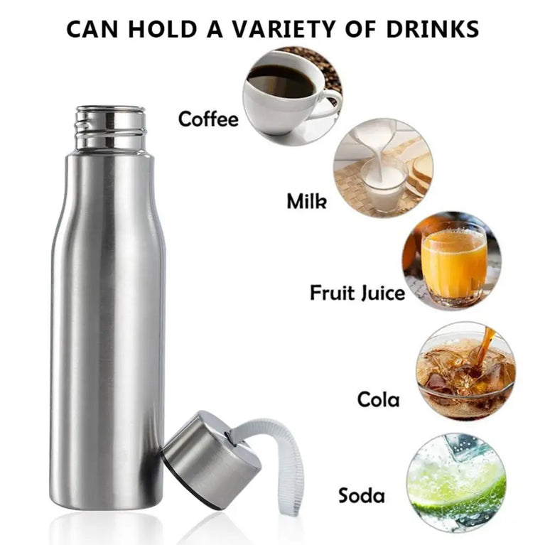 500ML/750ML Stainless Steel Portable Hot Cold Water Bottle