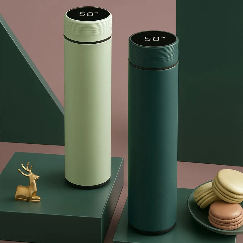 500ml Smart Stainless Steel Insulated Water Bottle with Display