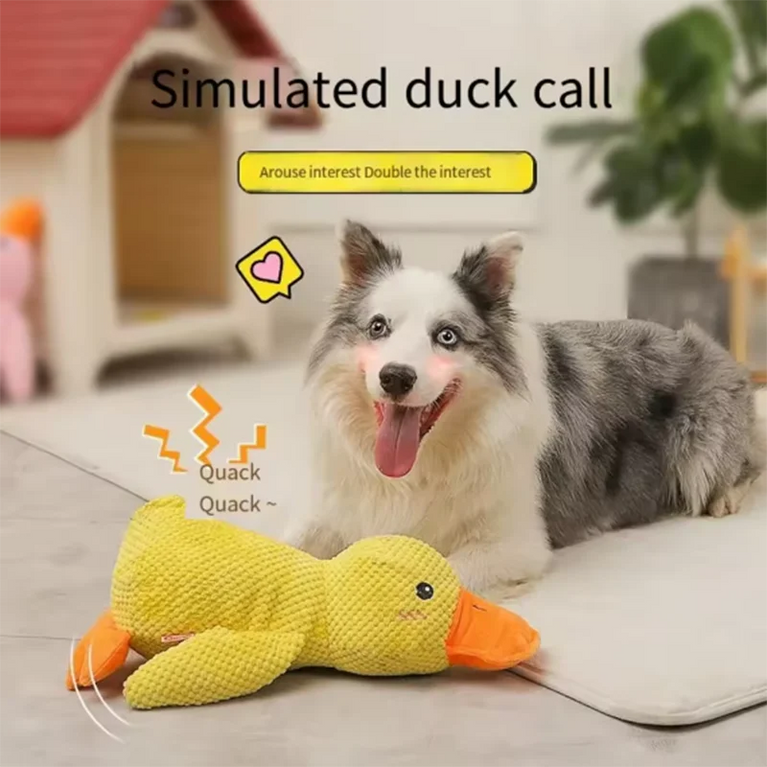 Duck Dog Toy Plush Chew Resistant Durable Dog Toy Quacking Sound
