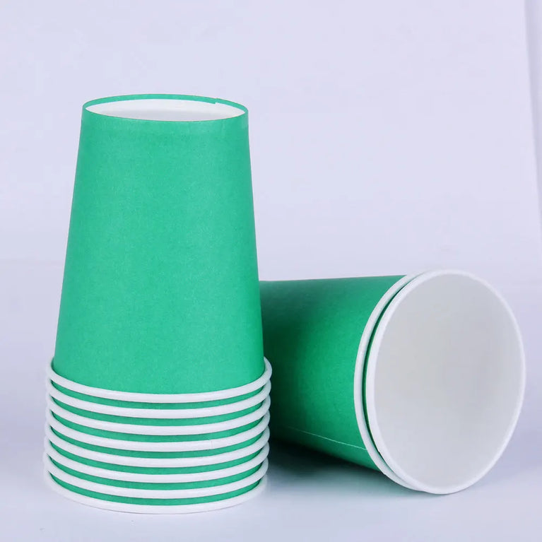 Solid Color Disposable Tableware Set Plates Cups Party Wedding Decoration Kit