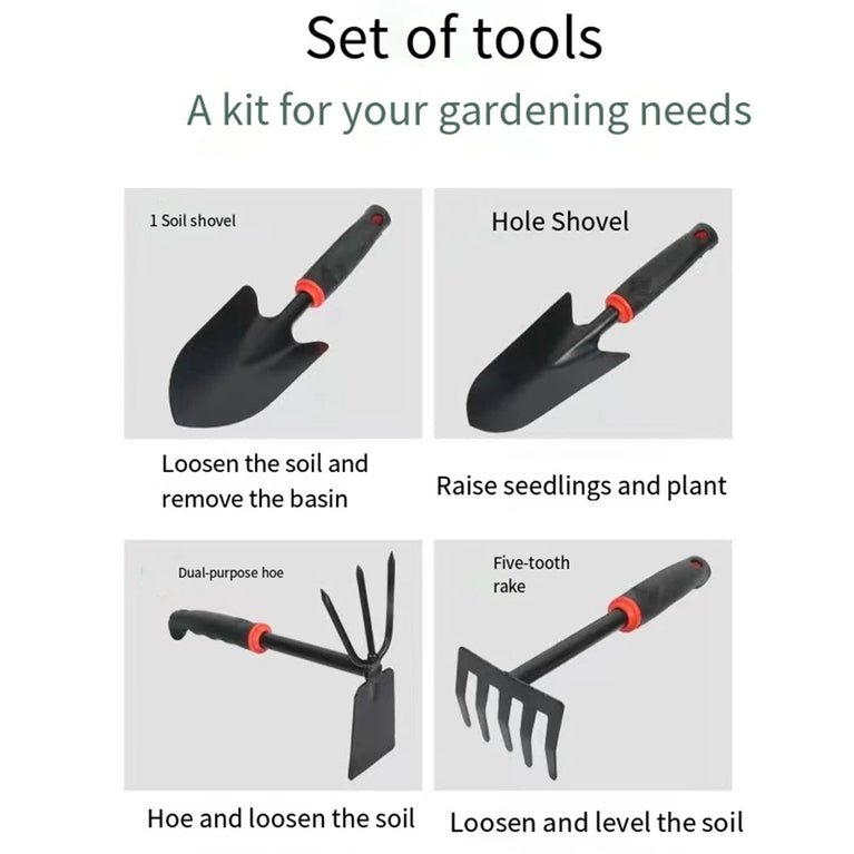 Mini Alloy Steel Garden Tool Set for Plants Digging and Weeding