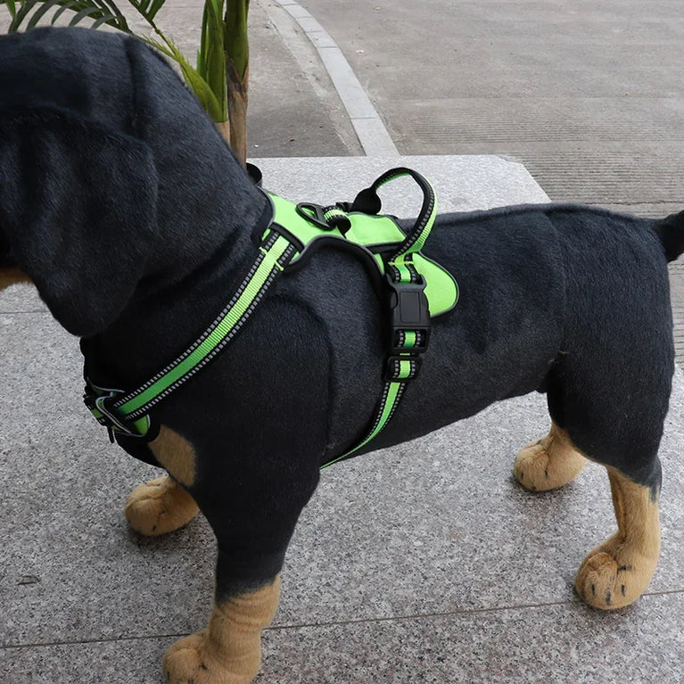Adjustable Nylon Dog Harness No Pull Reflective Breathable Pet Vest