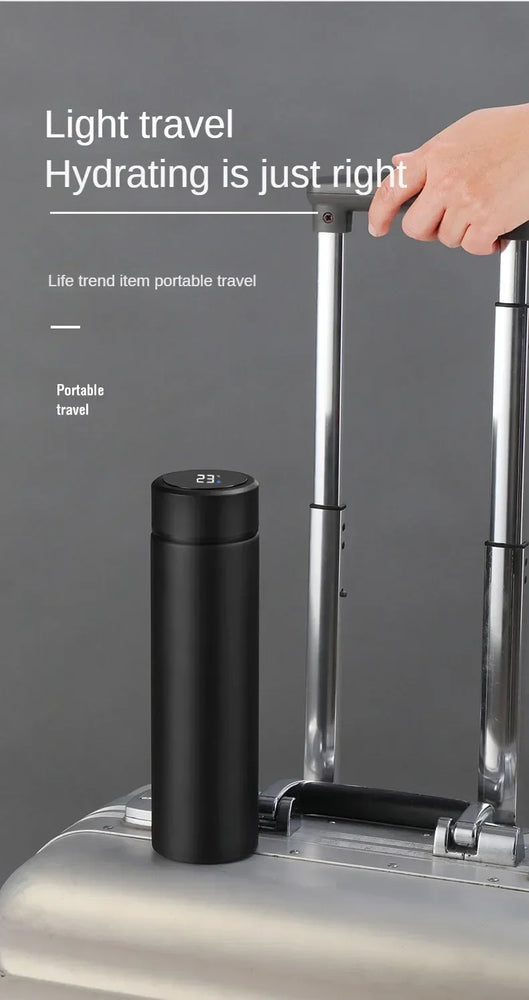 500ml Smart Stainless Steel Insulated Water Bottle with Display