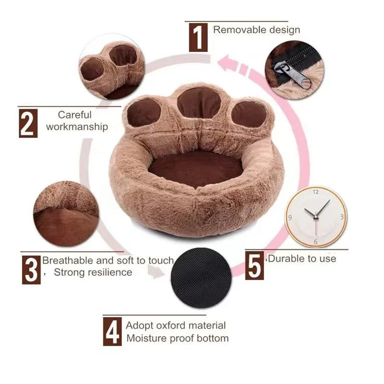 Dog Bed Kennel Mat Sofa Accessories Fluffy Puppy Bedding Medium Big Pet Bed