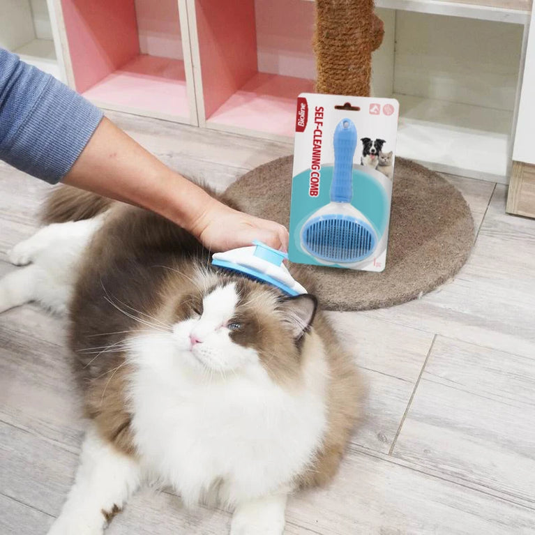 Self Cleaning Pet Hair Remover Brush for Dogs Cats Grooming