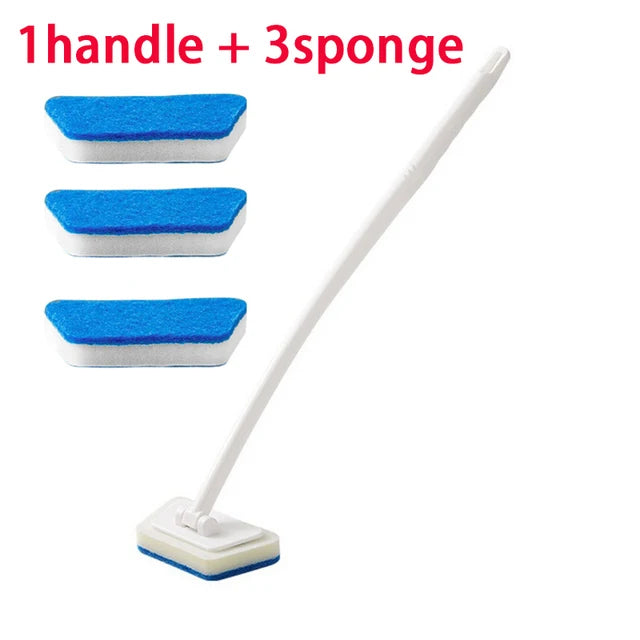 Multi-Functional Bathroom Wall & Floor Brush | Long-Handle Ergonomic Scrubber