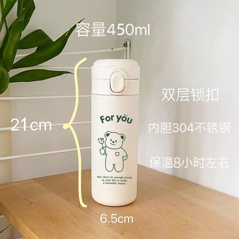 Large Capacity Stainless Steel Vacuum Thermos Travel Mug Leak-Proof Water Bottle Cup