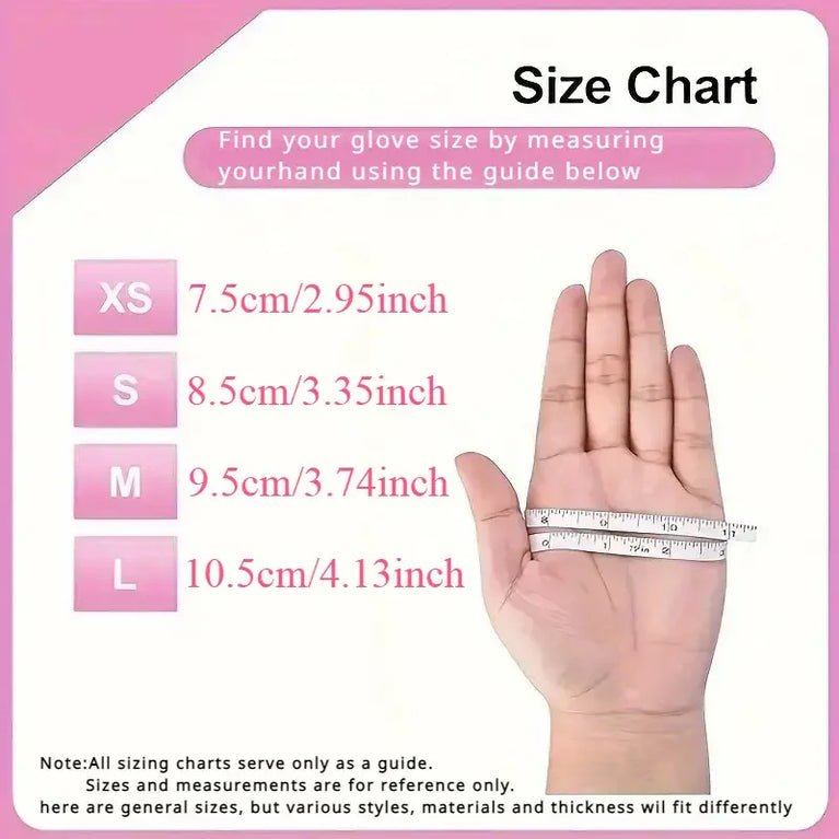 20/50/100PCS Nitrile Gloves Disposable Kitchen Gloves Powder Free