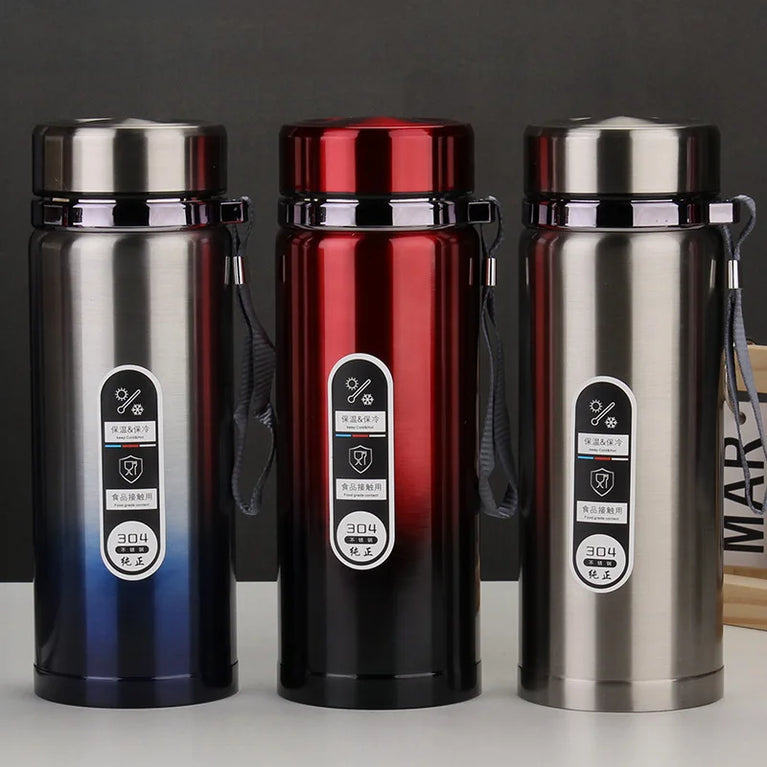 800–1000ml Smart Lid Stainless Steel Vacuum Insulated Water Thermos Mug