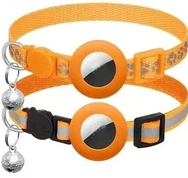 Airtag Cat Collar Breakaway Reflective Adjustable 7-12In GPS Collar