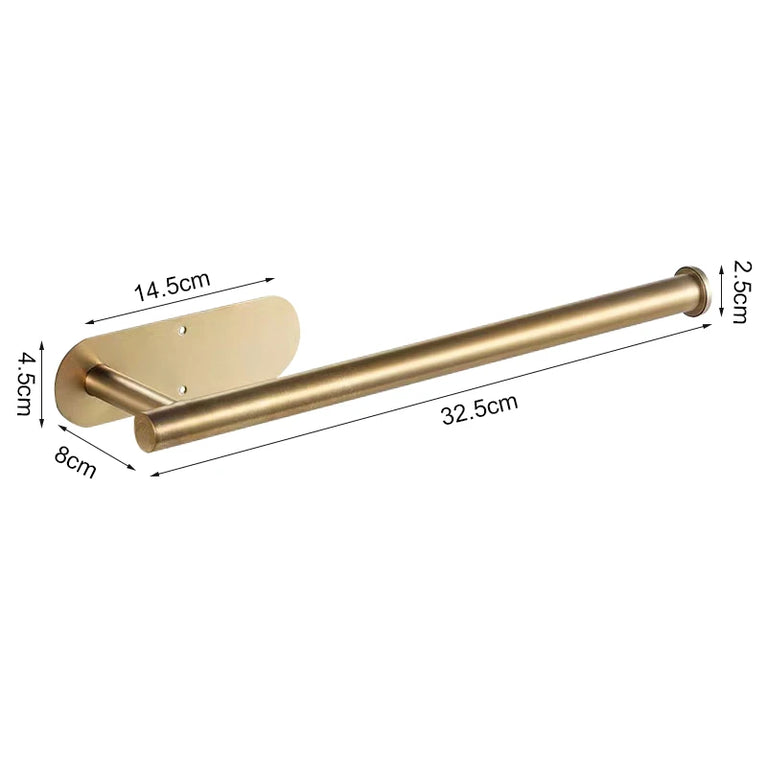 Stainless Steel Paper Towel Holder | Multi-Function Wall Mount & Under Cabinet Rack