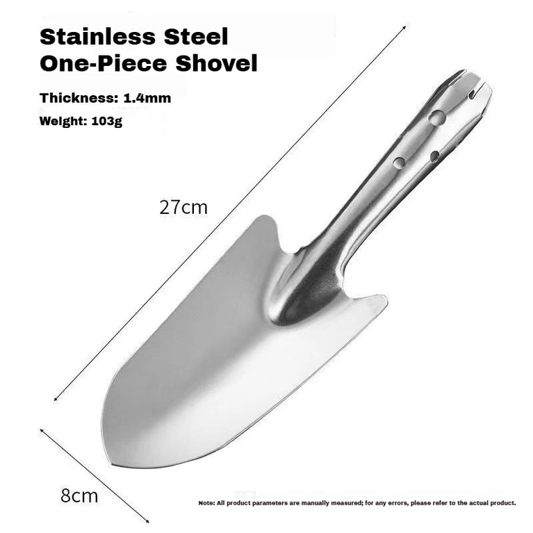 Stainless Steel Garden Shovel Hand Tool Digging Spade Flower Planting Tool