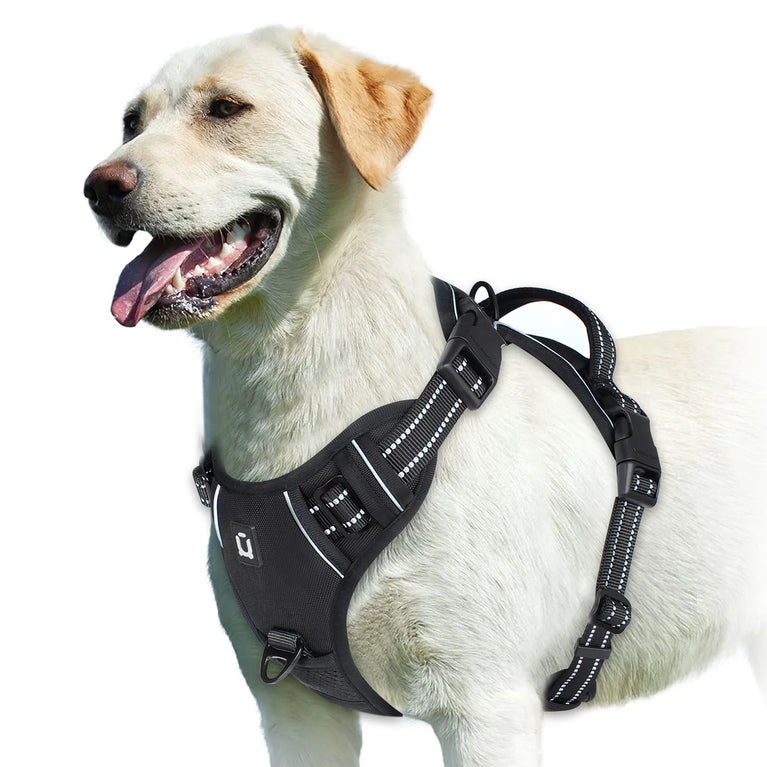 No Pull Adjustable Soft Padded Dog Harness Vest With Control Handle