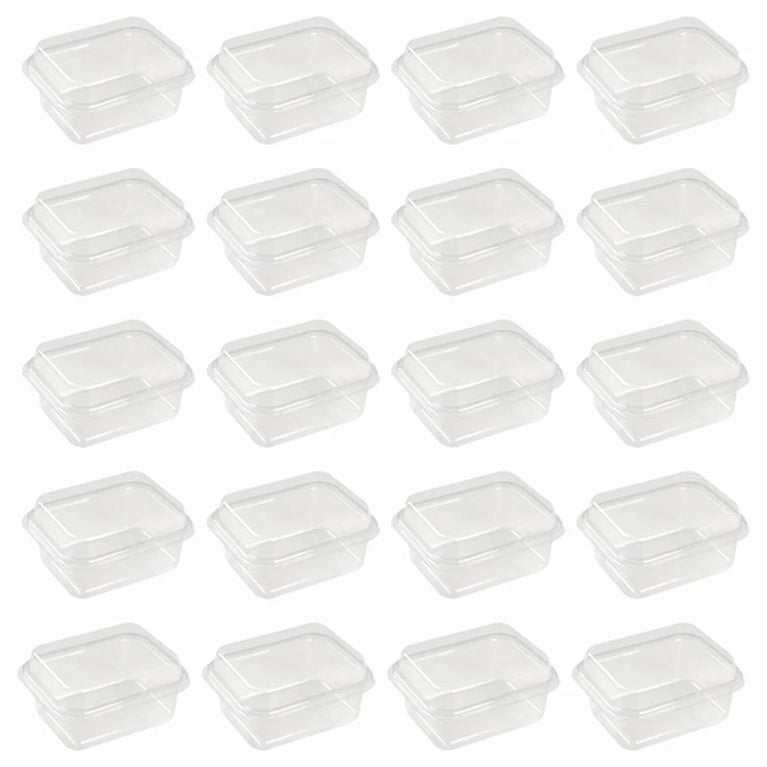 BLACK TRANSPARENT RECTANGLE CAKE BOX 5/10/20/30PCS DESSERT PACKAGING PARTY
