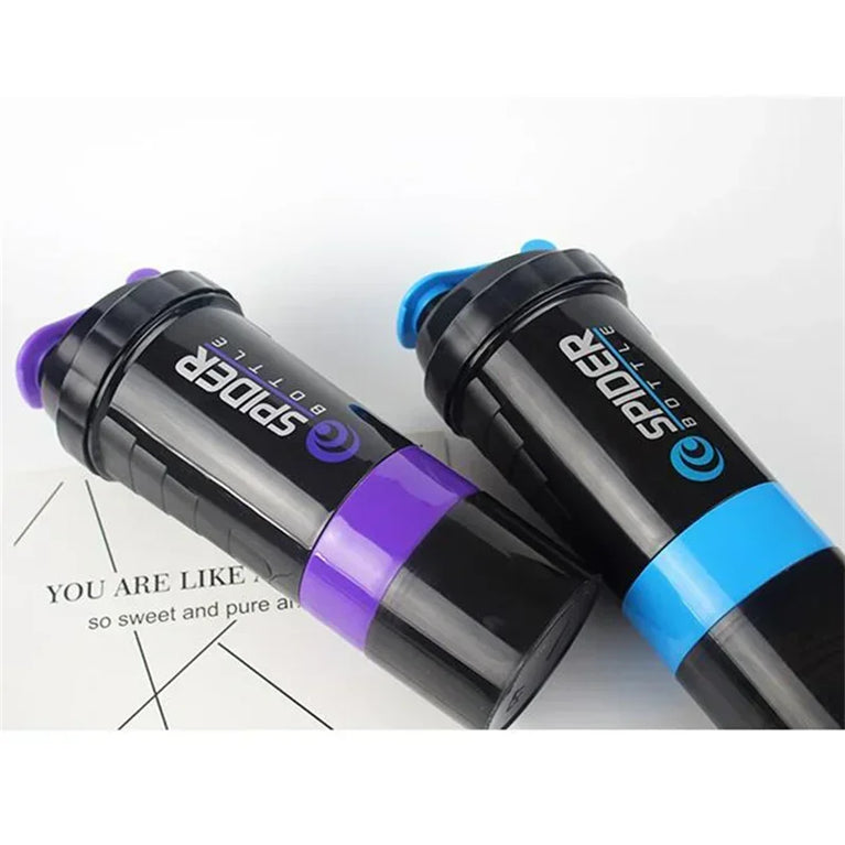 550ML 3 Layer Shaker Protein Mixing Waterbottle Fitness Gym Sports Cup