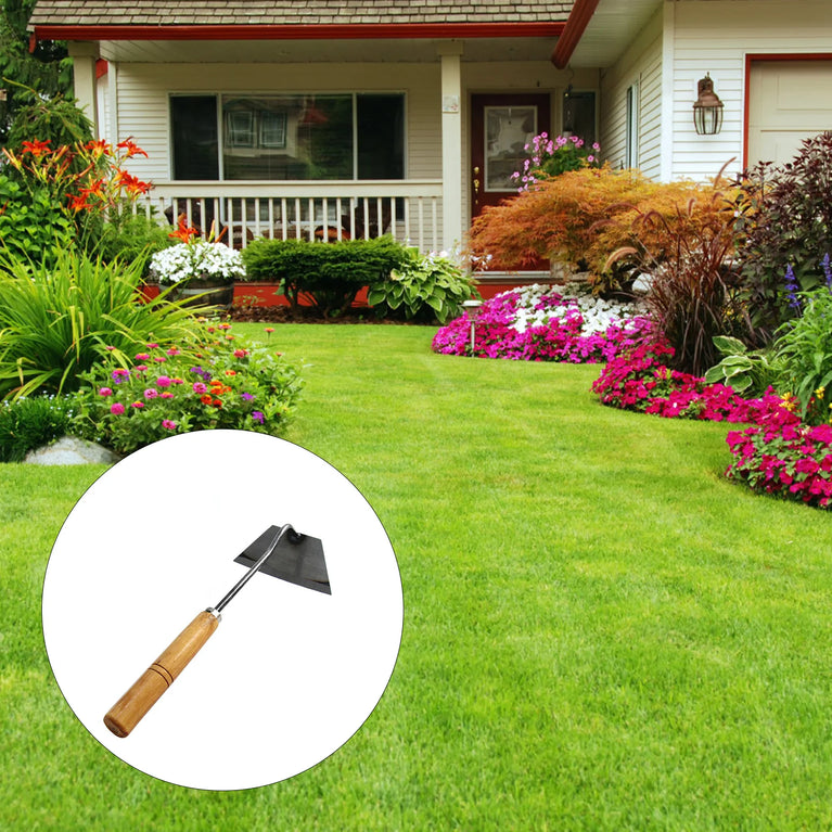 Dual-Purpose Hardened Weeding Hoe | Carbon Steel Gardening Hook