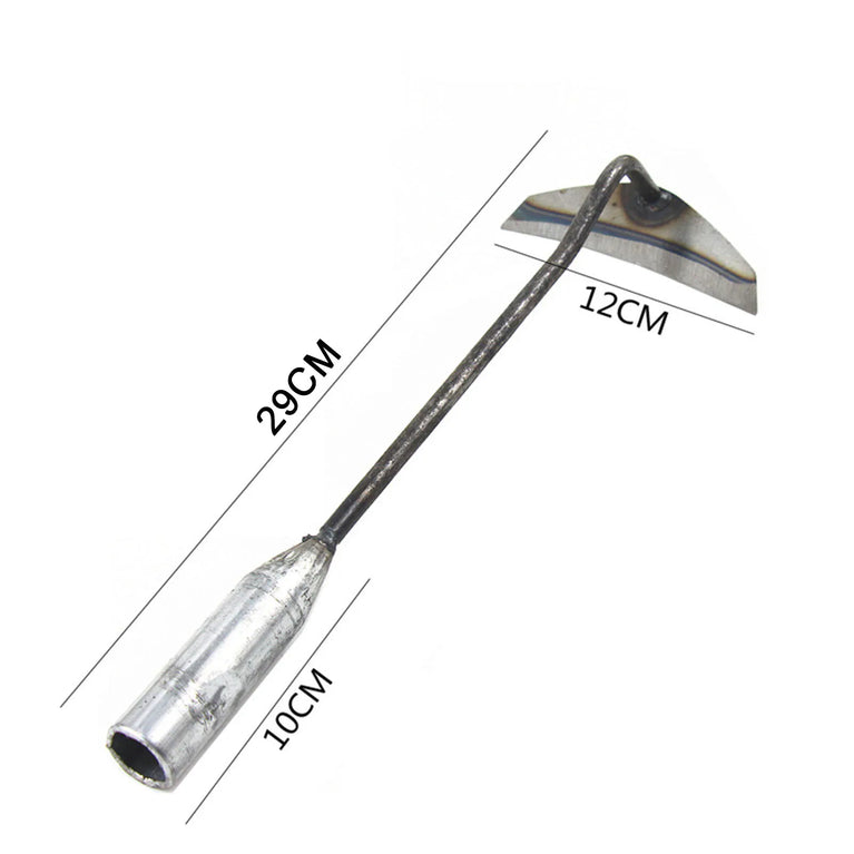 Dual-Purpose Hardened Weeding Hoe | Carbon Steel Gardening Hook