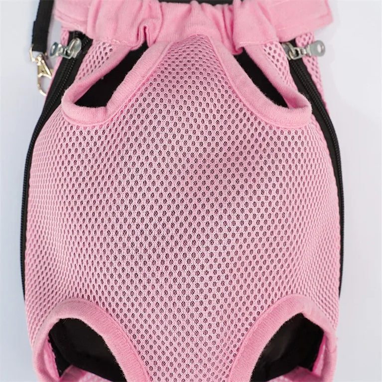 Portable Pet Mesh Backpack | Dual-Shoulder Outdoor Travel Carrier