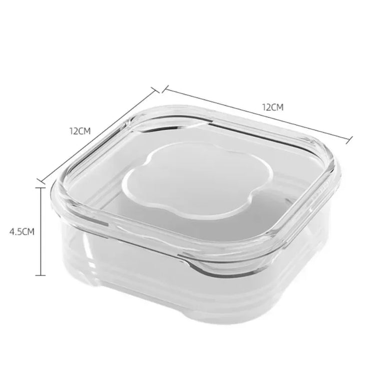 Small Transparent PP Food Preservation Boxes Refrigerator Sealed Storage Container Set