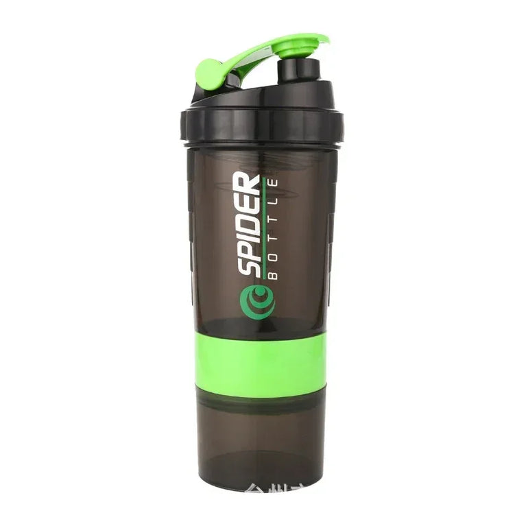 550ML 3 Layer Shaker Protein Mixing Waterbottle Fitness Gym Sports Cup