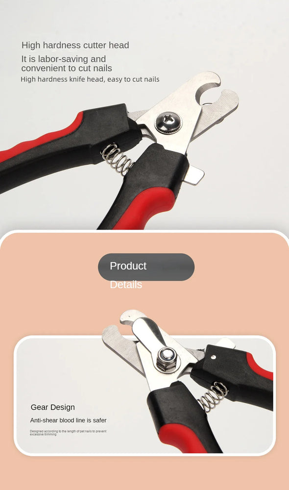 Stainless Steel Pet Nail Clippers | Labor-Saving Dog Trimmer